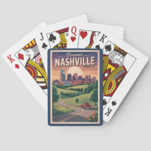 Jeu De Cartes Nashville Tennessee Route Sud Art de Voyage