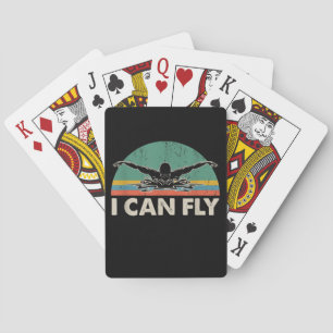 Jeu De Cartes Natation Je Peux Voler Drôle Cadeaux De Natation
