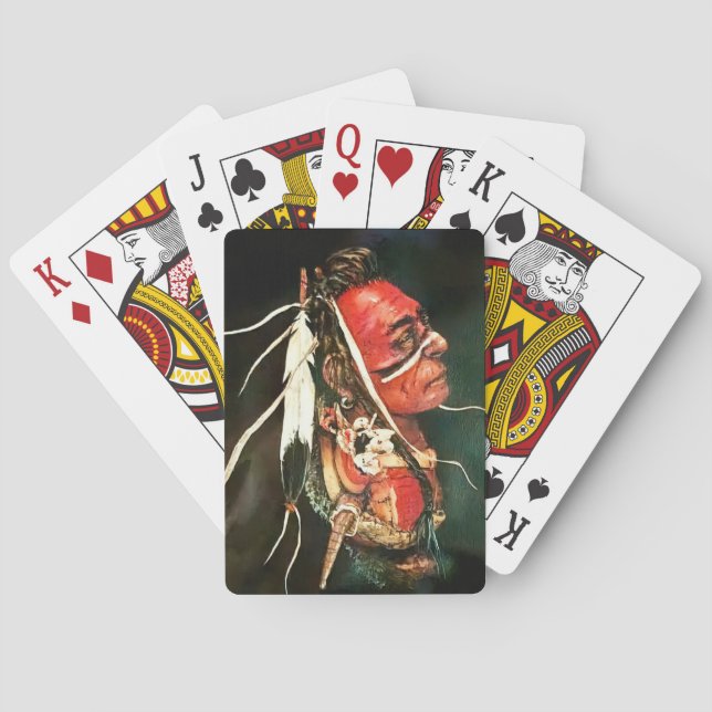 Jeu De Cartes Native American "Kaw" Classic Playing Cards (dos)
