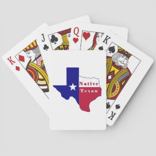Jeu De Cartes Native Texan Flag Map