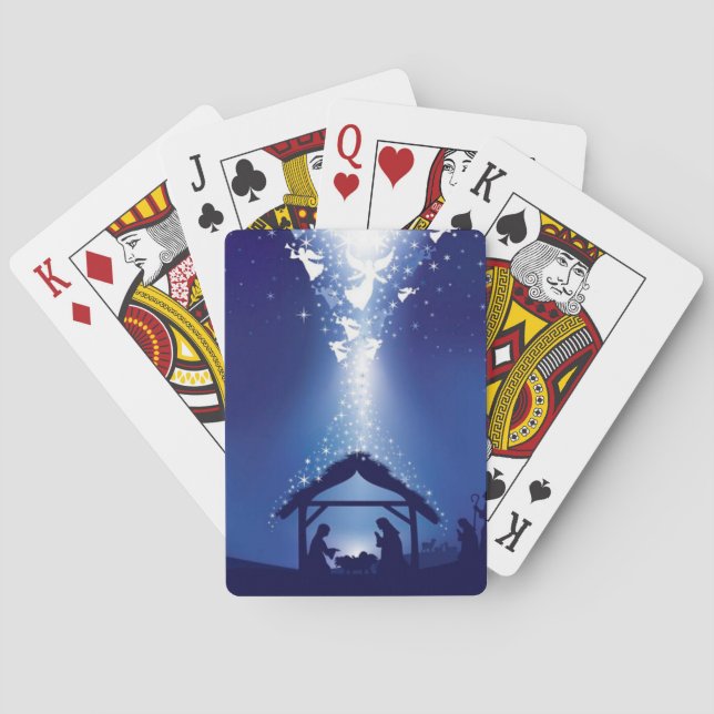 Jeu De Cartes Nativité de Noël (dos)
