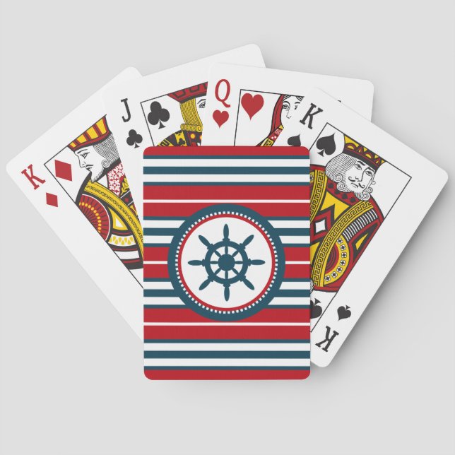 Jeu De Cartes Nautical design (dos)