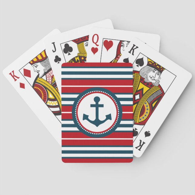 Jeu De Cartes Nautical design (dos)