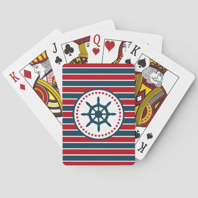 Jeu De Cartes Nautical design (dos)