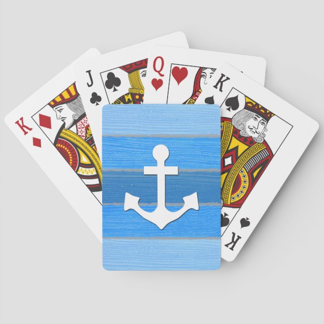 Jeu De Cartes Nautical themed design (dos)