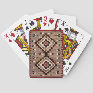 Jeu De Cartes NAVAJO FEATHER PATTERN TAPESTRY 1900 reprint    