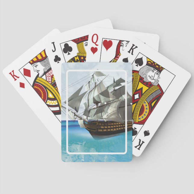 Jeu De Cartes Navire à voiles (dos)