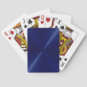 Jeu De Cartes Navy Blue Stainless Shiny Metallic Playing Cards