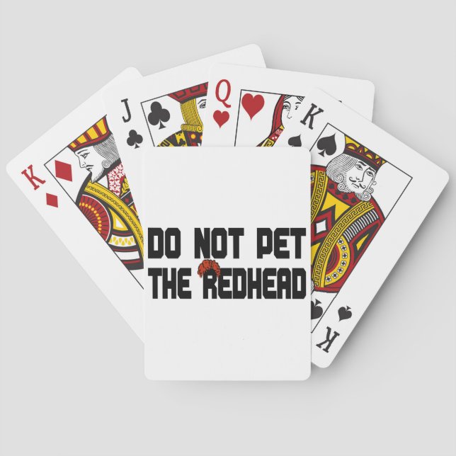 Jeu De Cartes Ne choyez pas le roux (avec la perruque) (dos)