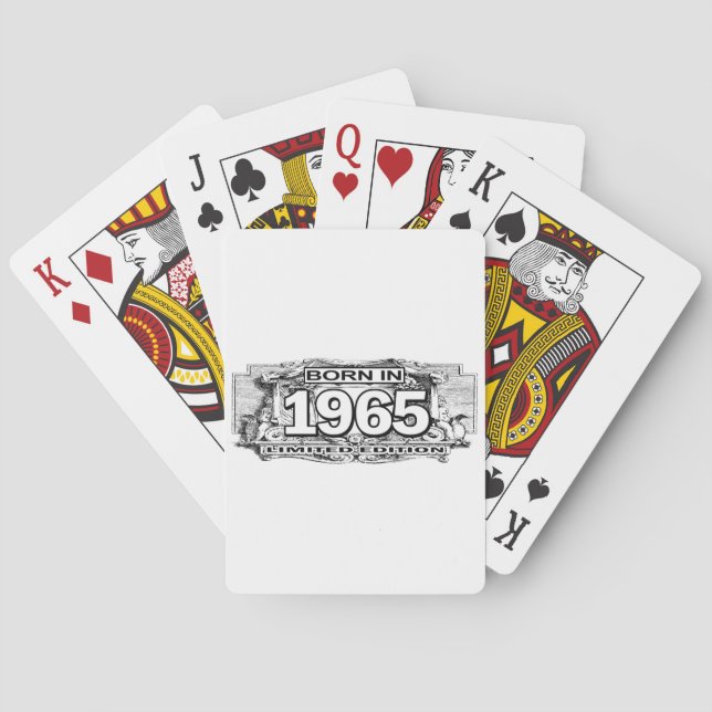 Jeu De Cartes Né En 1965 Edition Limitée Jouer Des Cartes (dos)