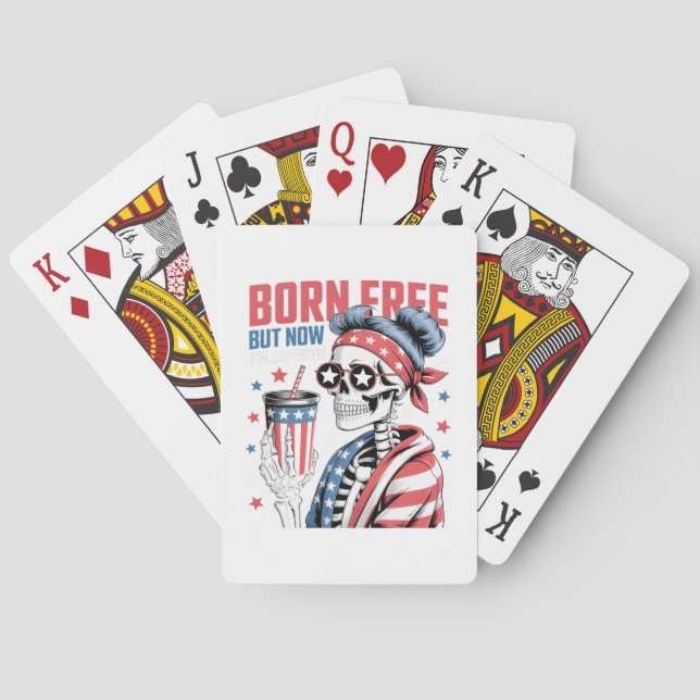Jeu De Cartes Né libre mais maintenant je suis cher (dos)