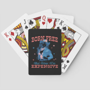 Jeu De Cartes Né libre mais maintenant je suis cher drôle