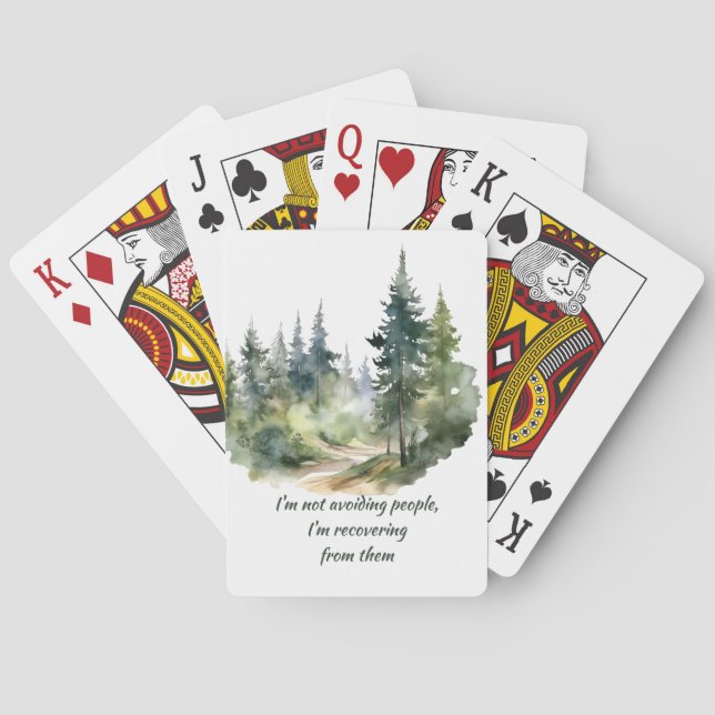 Jeu De Cartes Ne pas éviter les gens dont je me remets (dos)