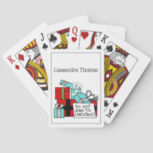 Jeu De Cartes Ne pas ouvrir jusqu'à Noël présente Noël
