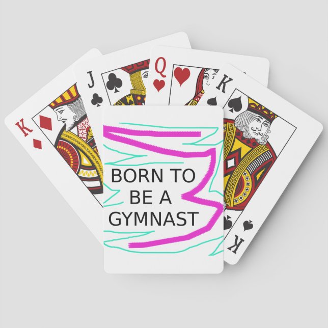 Jeu De Cartes Né pour être un Gymnaste (dos)