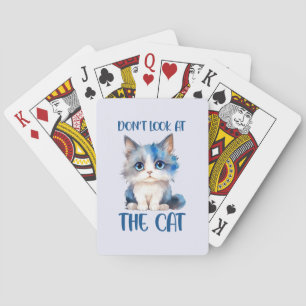 Jeu De Cartes Ne regardez pas le chat - adorable chaton bleu