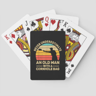 Jeu De Cartes Ne sous-estimez jamais un vieil homme avec un sac