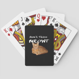 Jeu De Cartes Ne stress pas Meowt - Orange Chat me stress Out