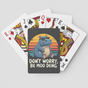 Jeu De Cartes Ne vous inquiétez pas être Moo Deng Baby Pygmy Hip