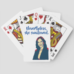 Jeu De Cartes Néanmoins, elle a avalé.