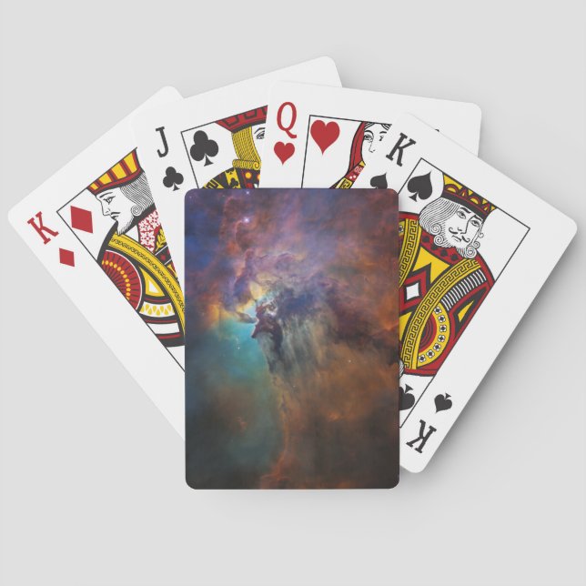 Jeu De Cartes Nebula de lagune (Image spatiale astronomique) (Un (dos)