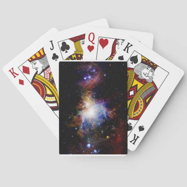 Jeu De Cartes Nébuleuse colorée (dos)