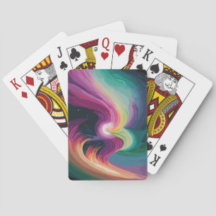 Jeu De Cartes Nébuleuse colorée