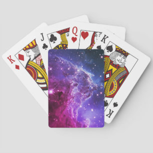 Jeu De Cartes Nébuleuse de la tête de singe ombrée violet hipste