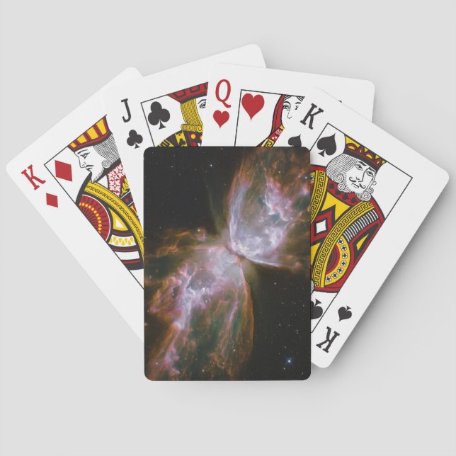Jeu De Cartes Nébuleuse planétaire formée par papillon (dos)