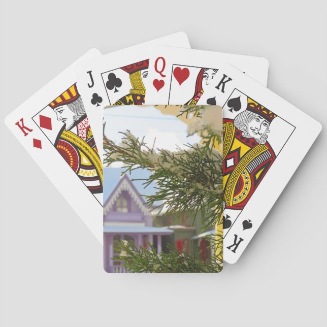 Jeu De Cartes Neige, À feuillage persistant et gîtes - Vignoble  (dos)