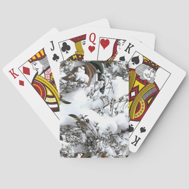 Jeu De Cartes Neige Abstraite (dos)