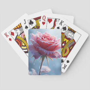 Jeu De Cartes Neige de rose rose fantaisie