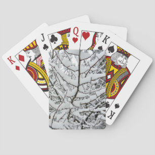 JEU DE CARTES NEIGE SUR LES BRANCHES JOUER CARTES