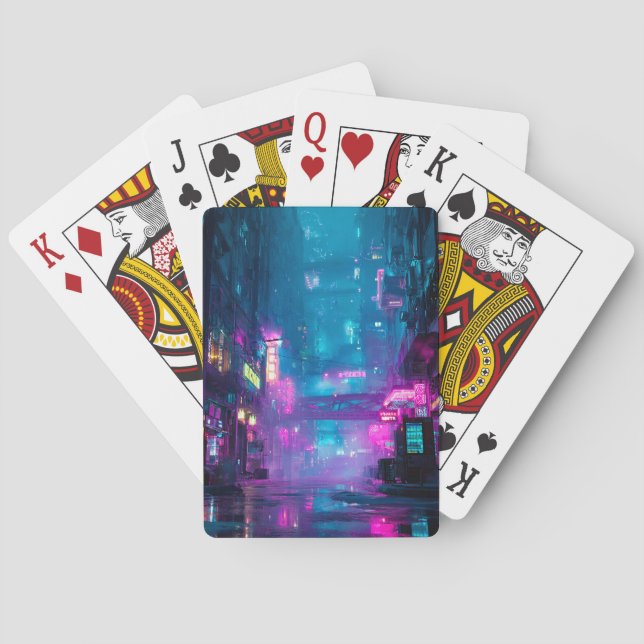 Jeu De Cartes Néon après minuit (dos)