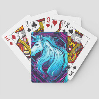 Jeu De Cartes néon de licorne