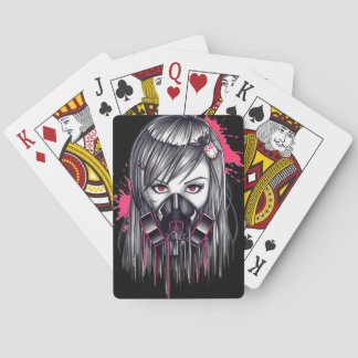 Jeu De Cartes Neon Gas Mask Girl