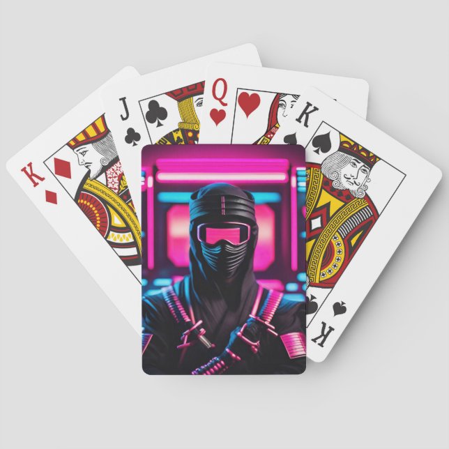 Jeu De Cartes néon ninja (dos)