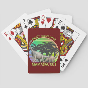 Jeu De Cartes N'ÉPROUVE PAS MAMAMASAURUS drôle cadeau de jour de