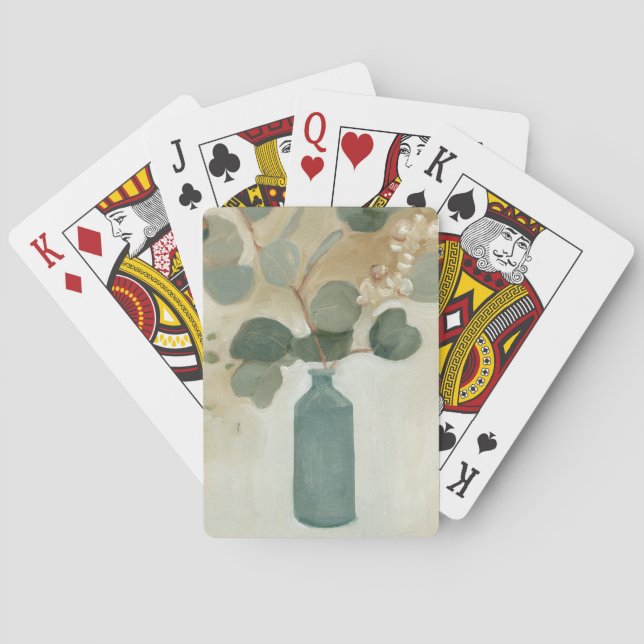 Jeu De Cartes Neutral Arrangement - Greenery in Vase (dos)