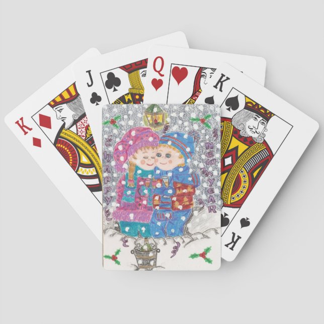 Jeu De Cartes New Year 1 playing cards (dos)