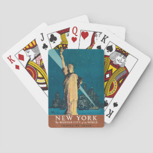 Jeu De Cartes New York City Vintage voyage Liberty Skyline