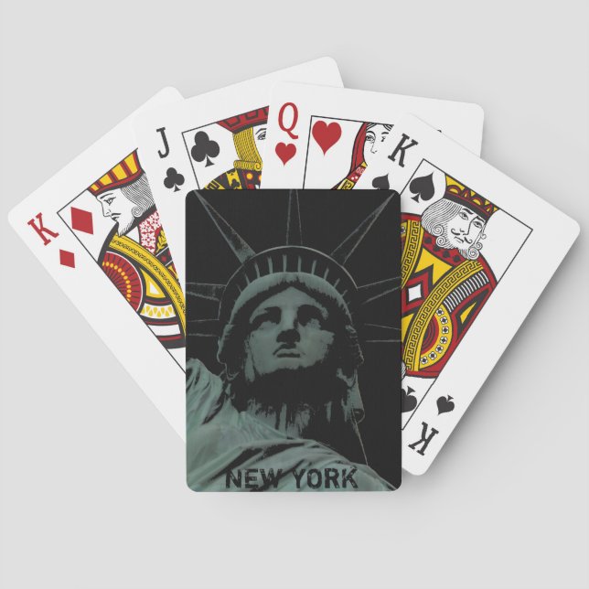 Jeu De Cartes New York Jouer aux cartes Statue des Souvenirs Lib (dos)