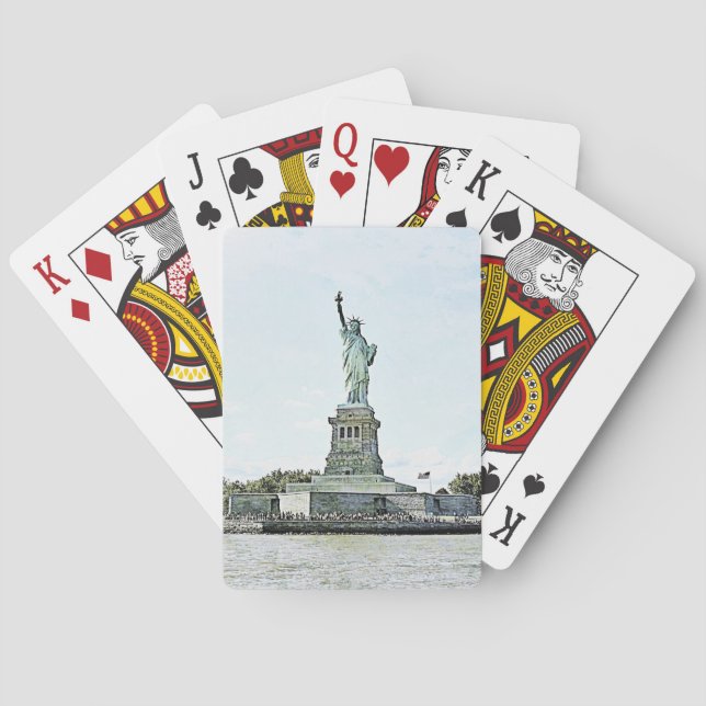 Jeu De Cartes New York - Statue de la Liberté (dos)