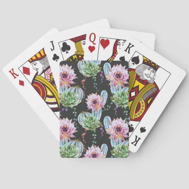 Jeu De Cartes Nice Motif Cactus (dos)