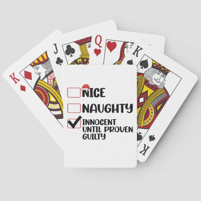 Jeu De Cartes Nice Naughty Innocent Jusqu'À La Culpabilité Prove (dos)