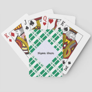 Jeu De Cartes Nigeria et drapeau nigérian personnalisé en mosaïq