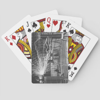Jeu De Cartes Nikola Tesla à son laboratoire de Colorado