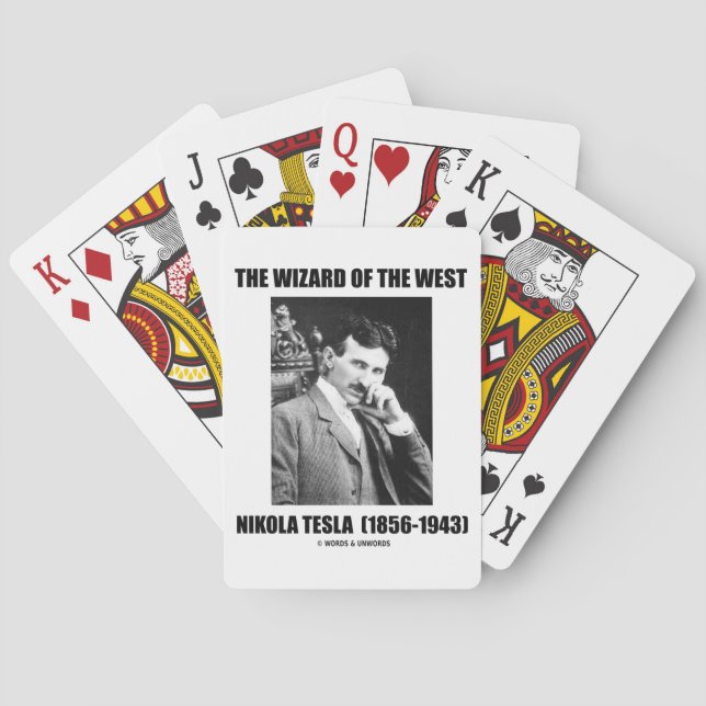 Jeu De Cartes Nikola Tesla Le Magicien De L'Occident (dos)