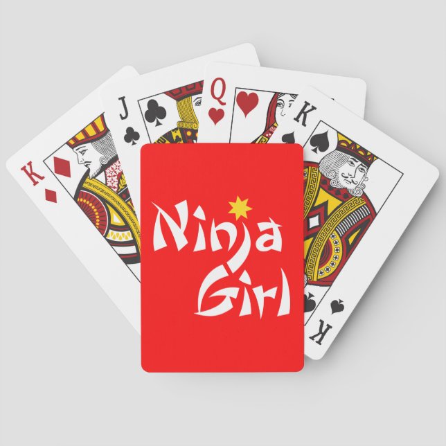Jeu De Cartes Ninja Girl (dos)