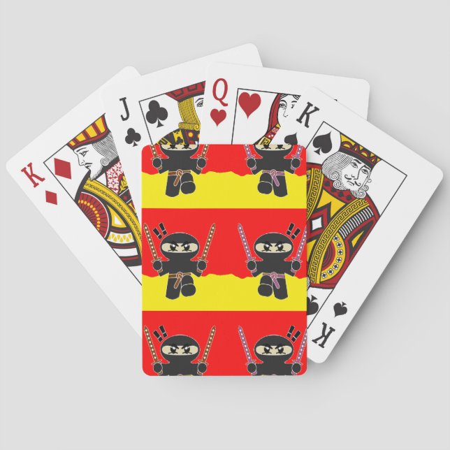 Jeu De Cartes Ninjas en colère (dos)